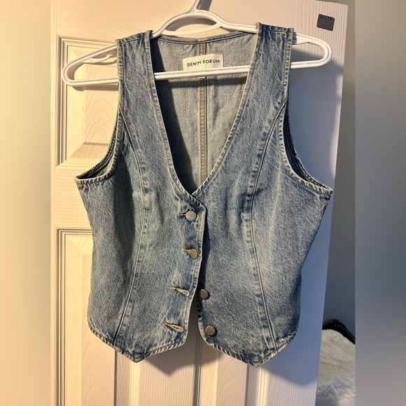Denim Forum Jackets & Blazers - Denim Forum 90’s Denim Vest